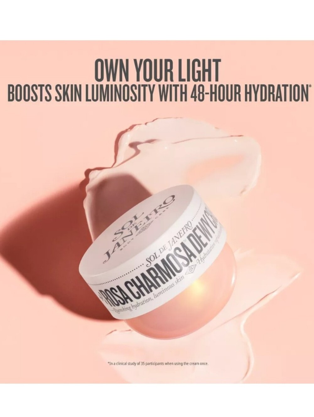 MINI SOL DE JANEIRO ROSA CHARMOSA DEWY CREAM.
